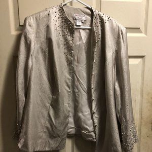 Adrianna papell jacket  size  100% silk 100% acetate